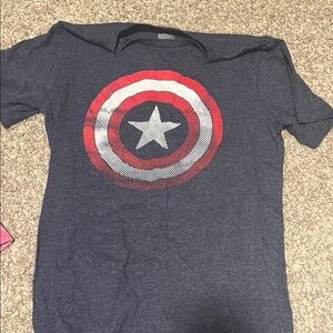 Marvel Navy Blue Captain America T-Shirt